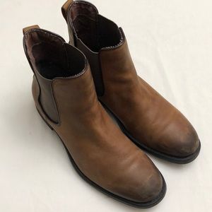 ANDREW MARC Sz 11.5 Brown Leather Boots